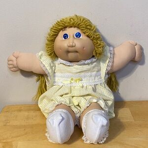 Cabbage Patch Kids Charming Yellow and White Doll with Blue Eyes